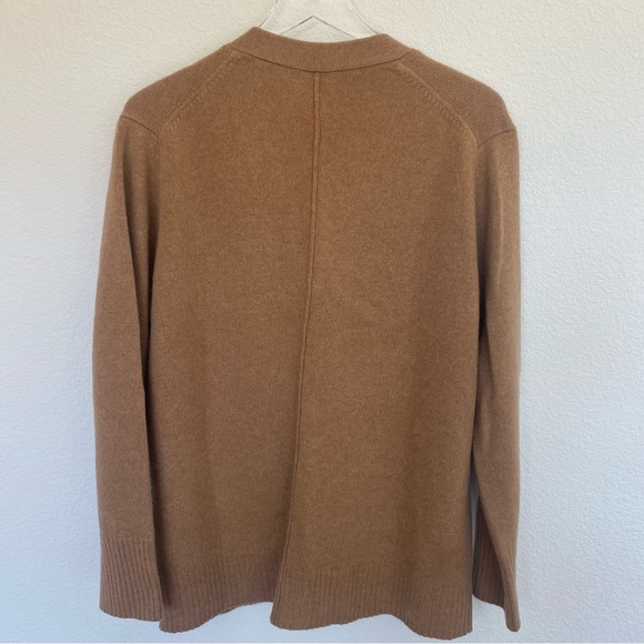 Unsubscribed Cashmere Carmel Button-Up Oversized Cardigan | M - Picture 3 of 11